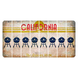 California The Golden State Cut License Plate Strips (Set of 8) Grill