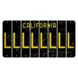 California Black Cut License Plate Strips (Set of 8) L