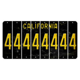 California Black Cut License Plate Strips (Set of 8) 4