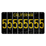 California Black Cut License Plate Strips (Set of 8) 5