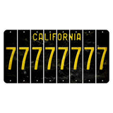 California Black Cut License Plate Strips (Set of 8) 7