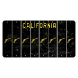 California Black Cut License Plate Strips (Set of 8) Revolver