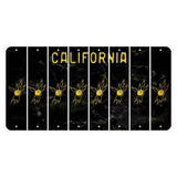 California Black Cut License Plate Strips (Set of 8) Bowling