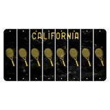California Black Cut License Plate Strips (Set of 8) Teacher Apple