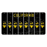 California Black Cut License Plate Strips (Set of 8) Bikini