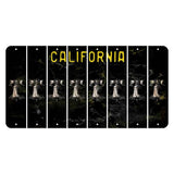 California Black Cut License Plate Strips (Set of 8) Strawberry