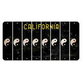 California Black Cut License Plate Strips (Set of 8) X Controller
