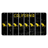 California Black Cut License Plate Strips (Set of 8) Beaver