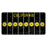 California Black Cut License Plate Strips (Set of 8) Saw Blade