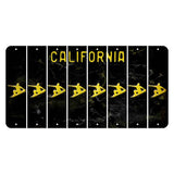 California Black Cut License Plate Strips (Set of 8) Zodiac Sign - Virgo
