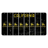California Black Cut License Plate Strips (Set of 8) Zodiac Sign - Pisces
