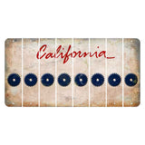 California White Cut License Plate Strips (Set of 8) Saw Blade