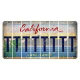 California Lake Tahoe Cut License Plate Strips (Set of 8) T