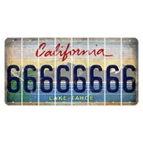 California Lake Tahoe Cut License Plate Strips (Set of 8) 6