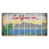 California Lake Tahoe Cut License Plate Strips (Set of 8) Blank