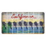 California Lake Tahoe Cut License Plate Strips (Set of 8) Tennis Racket