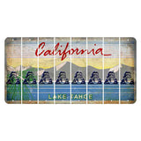 California Lake Tahoe Cut License Plate Strips (Set of 8) Santa Claus