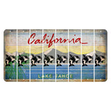 California Lake Tahoe Cut License Plate Strips (Set of 8) Whale