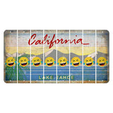 California Lake Tahoe Cut License Plate Strips (Set of 8) Emoji - Laughing