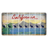 California Lake Tahoe Cut License Plate Strips (Set of 8) Kangaroo