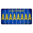 California Blue Cut License Plate Strips (Set of 8) A
