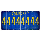 California Blue Cut License Plate Strips (Set of 8) 4