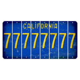California Blue Cut License Plate Strips (Set of 8) 7