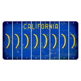 California Blue Cut License Plate Strips (Set of 8) Parenthesis - Right
