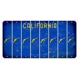 California Blue Cut License Plate Strips (Set of 8) Revolver