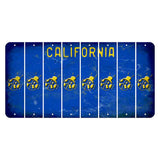 California Blue Cut License Plate Strips (Set of 8) Ladybug