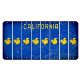 California Blue Cut License Plate Strips (Set of 8) Squirrel