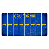 California Blue Cut License Plate Strips (Set of 8) Pig