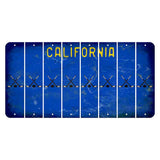 California Blue Cut License Plate Strips (Set of 8) Hockey