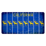 California Blue Cut License Plate Strips (Set of 8) Moose