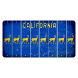 California Blue Cut License Plate Strips (Set of 8) Doe