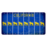 California Blue Cut License Plate Strips (Set of 8) Gorilla