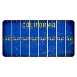 California Blue Cut License Plate Strips (Set of 8) Handcuffs