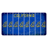 California Blue Cut License Plate Strips (Set of 8) Praying Hands