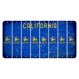 California Blue Cut License Plate Strips (Set of 8) Zodiac Sign - Sagittarius