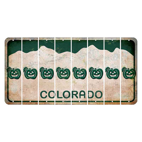 Colorado White|Green Mountains Cut License Plate Strips (Set of 8) PS Controller