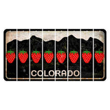Colorado Black|White Mountains Cut License Plate Strips (Set of 8) Stethoscope