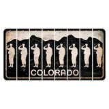 Colorado Black|White Mountains Cut License Plate Strips (Set of 8) Zodiac Sign - Virgo