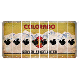 Colorado Denver Firefighter Cut License Plate Strips (Set of 8) Squirrel