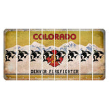 Colorado Denver Firefighter Cut License Plate Strips (Set of 8) Whale