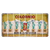 Colorado Denver Firefighter Cut License Plate Strips (Set of 8) Statue of Liberty