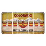 Colorado Denver Firefighter Cut License Plate Strips (Set of 8) French Fries