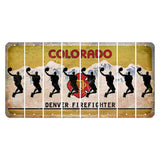 Colorado Denver Firefighter Cut License Plate Strips (Set of 8) Basketball Player
