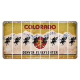 Colorado Denver Firefighter Cut License Plate Strips (Set of 8) Fairy