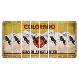 Colorado Denver Firefighter Cut License Plate Strips (Set of 8) Parrot