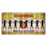 Colorado Denver Firefighter Cut License Plate Strips (Set of 8) Elf